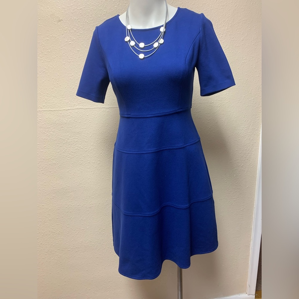 Talbots blue dress